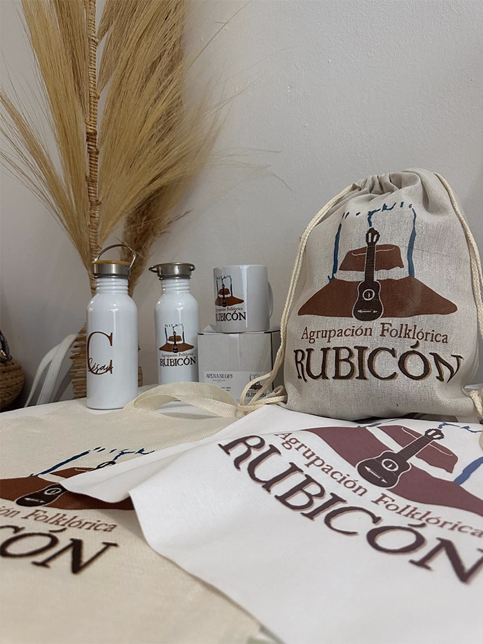 AGRUPACIÓN FOLKLORICA RUBICÓN — Merchandising para agrupación cultural
